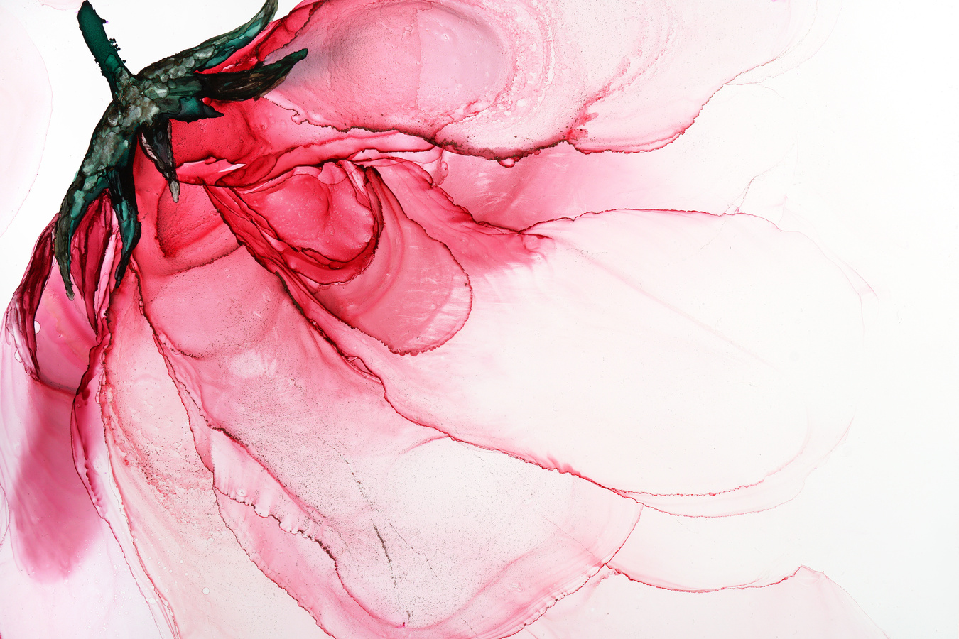 Abstract flower alcohol ink texture background